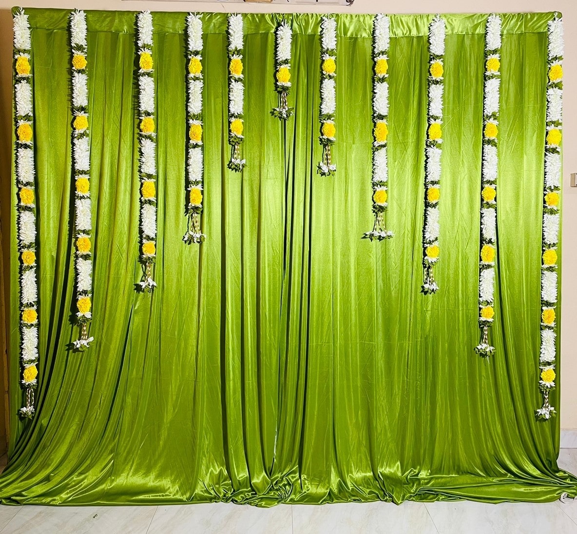 Elegant Greenish Backdrop on rent in Hyderabad