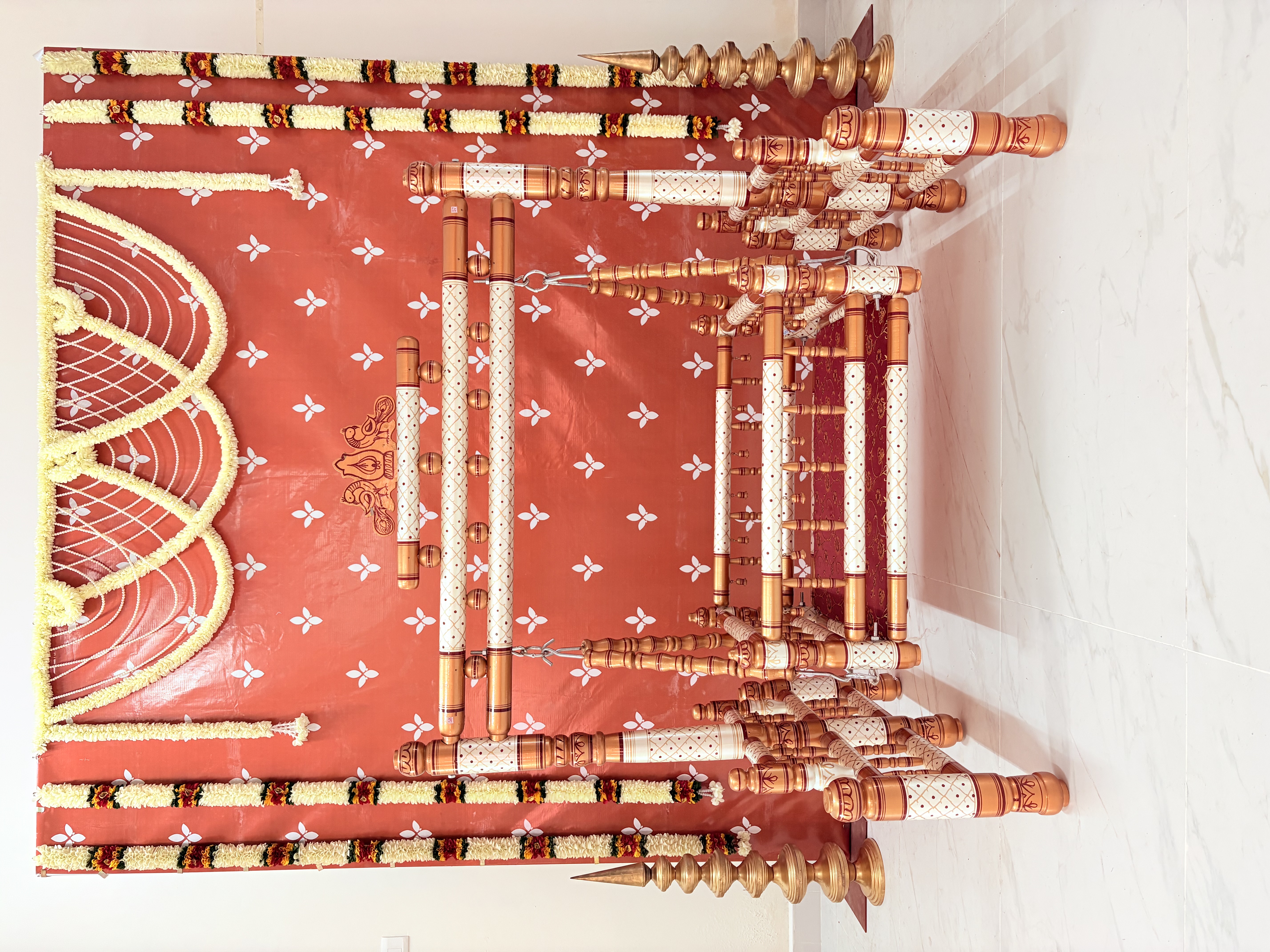 Elegant terracotta Backdrop on rent in Chennai