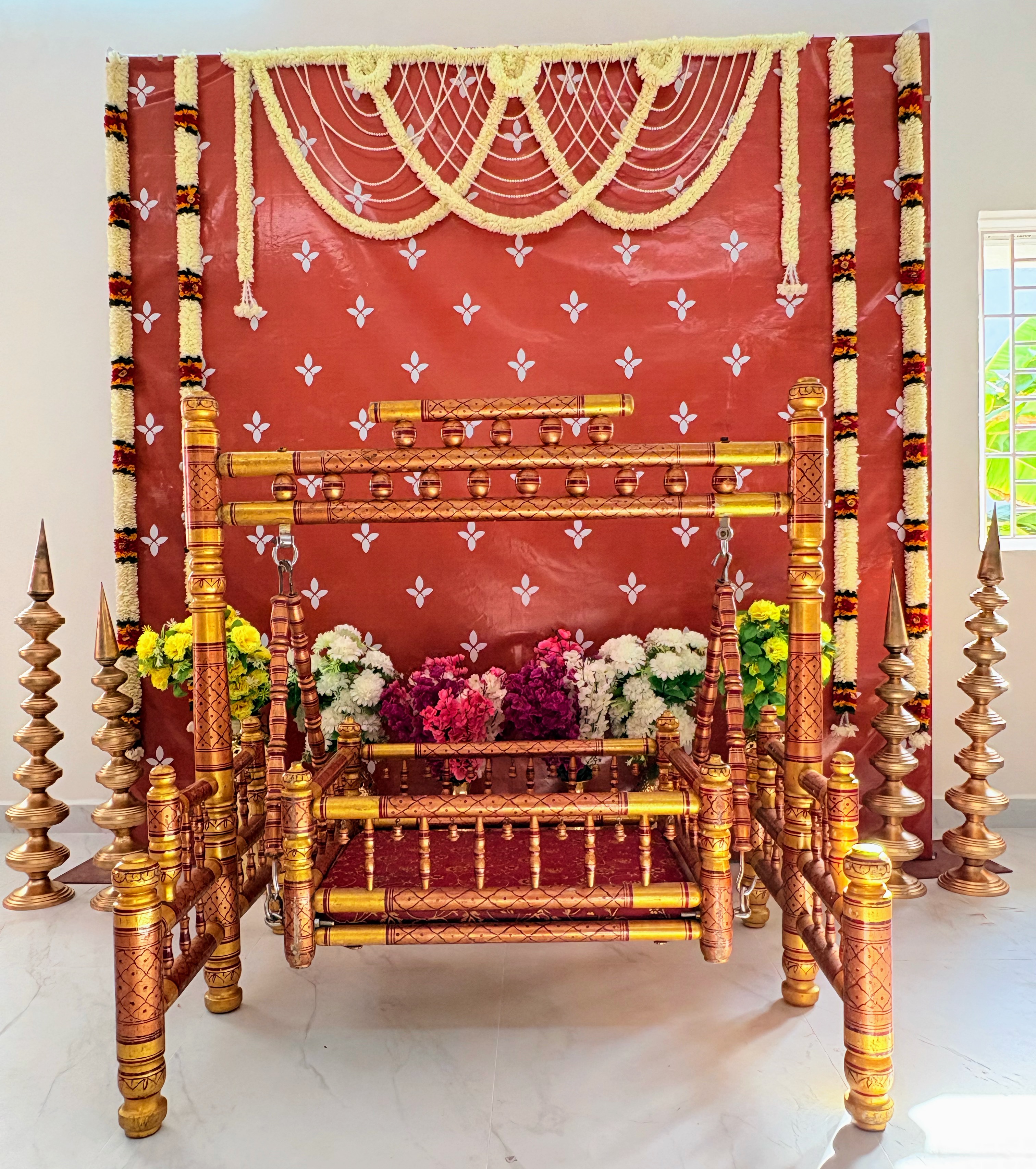 Elegant terracotta Backdrop on rent in Chennai — photo 2