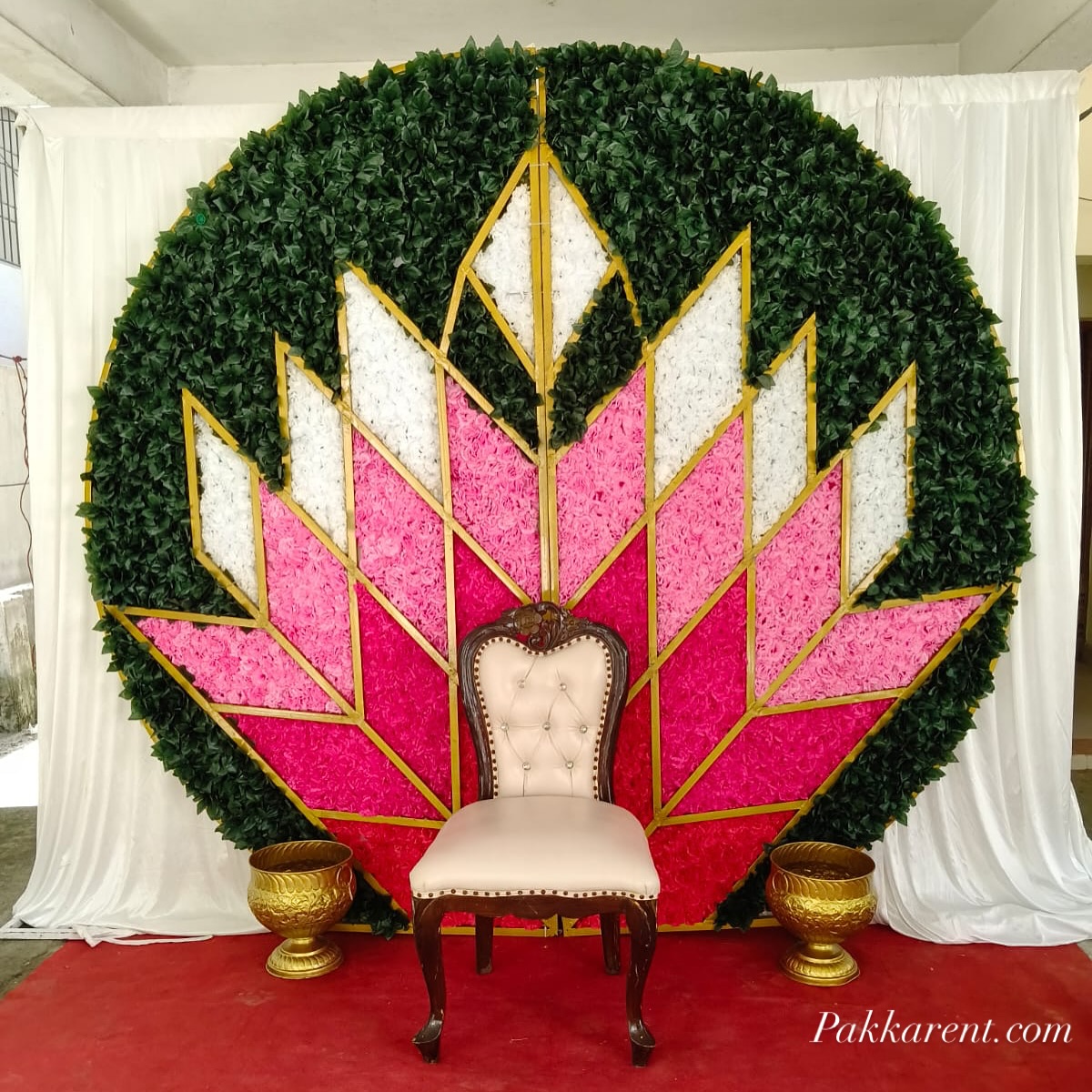 Flower garden backdrop on rent in Chennai