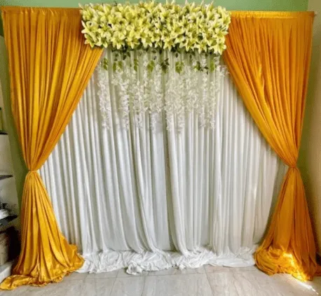 Royal Gold Backdrop on rent in Chennai