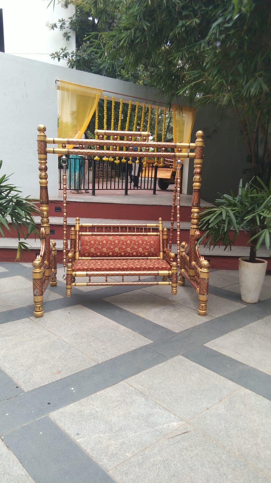 Teak Wood Oonjal / Swing / Jhula on rent in Hyderabad — photo 3