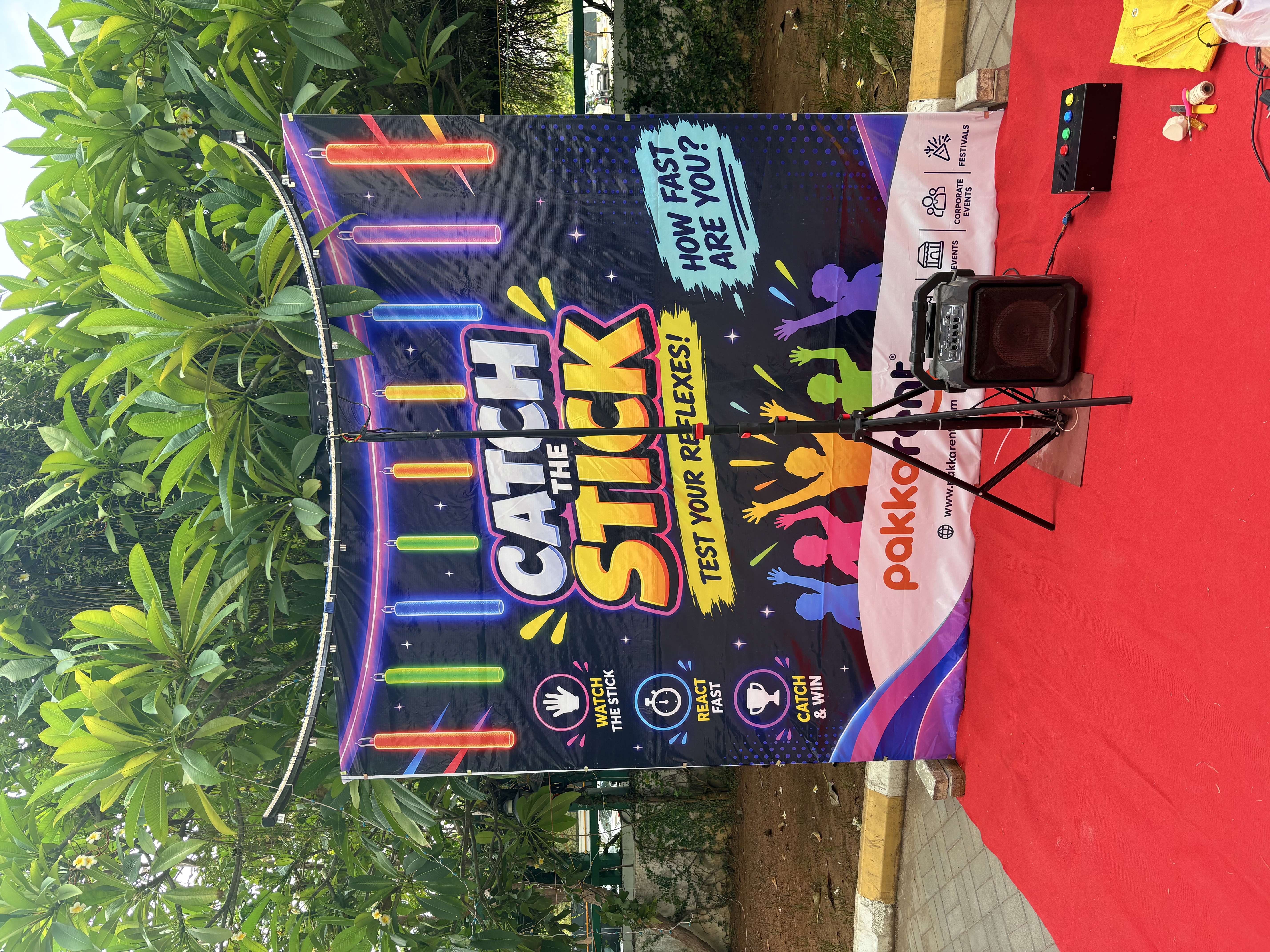 Catch the Stick Game on rent in Chennai